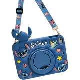 Apple iPad Air 2 9.7" Kılıf Cute Dolls Standlı Eğlenceli 3D Karekterli Çocuk Kılıfı A1566 A1567 - Koyu Mavi - Lacivert - iP Air 2 9.7