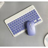 Apple iPad Air 4.nesil Uyumlu Bluetooth Klavye Mouse Set - Mor