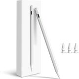 Apple iPad ile uyumlu için Kalem 2025-2018 iPad A16/11-10 Nesil için Hızlı Şarjlı Stylus Kalem Air 11"/13" M3/M2/5-3.Nesil Pro 13"/11"/M4/12.9" Mini A17 Pro Avuç İçi Reddetme Eğim Hassasiyeti