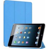Apple iPad Mini 2 / Mini 3 Smart Cover Stand Arkası Şeffaf Tablet Kılıfı - Turkuaz