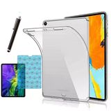Apple iPad Pro 11 2018 Uyumlu A2013 A1934 Şeffaf Kılıf Cam Kalem Set