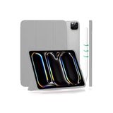 Apple Ipad Pro 11 M4 M5 2024 2025 11 Inç Tablet Uyumlu Flip Smart Standlı Akıllı Kılıf Smart Cover Gri