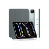 Apple Ipad Pro 11 M4 M5 2024 2025 11 Inç Tablet Uyumlu Flip Smart Standlı Akıllı Kılıf Smart Cover Uzay Grisi