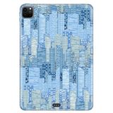 Apple iPad Pro 12.9" 4. Nesil ile Uyumlu Desenli Silikon Kılıf, Towers, Çok Renkli avonm-v-cvr458540