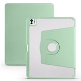 Apple iPad Pro 12.9 6. 5. Nesil ile uyumlu Kılıf Termik Kalem Bölmeli Dönebilen Standlı Case Smart A2436-37-61-62 A2764-66 A2378-79 Açık Yeşil