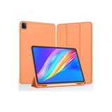 Apple Ipad Pro 4. Nesil M2 2022 11 Inç Tablet Uyumlu Kılıf Uyku Modlu Kalem Bölmeli Silikon Koruyucu - Turuncu