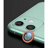Apple iPhone 11 ile uyumlu Kamera Lens Koruyucu Çerçeveli Koruyucu CL-02 Turuncu