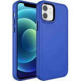 Apple İphone 11 Kılıf Metal Çerçeve Ve Buton Tasarımlı Sert Mnc Botox Kapak-Saks Mavi