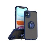 Apple İphone 11 Kılıf Montreal Yüzüklü Silikon Kapak - Lacivert