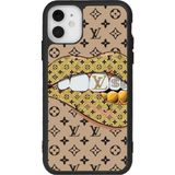Apple iPhone 11 Mat Uyumlu Siyah Kılıf – Yumuşak Silikon, Koruyucu, Şok Emici Kapak - LouisVuitton6G1