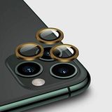 Apple iPhone 11 Pro ile uyumlu Kamera Lens Koruyucu Çerçeveli Koruyucu CL-02 Gold