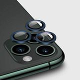 Apple iPhone 11 Pro Max ile uyumlu Kamera Lens Koruyucu Çerçeveli Koruyucu CL-02 Lacivert