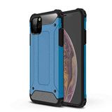 Apple iPhone 11 Pro Max ile Uyumlu Kılıf Çİft Katman Koruyucu Crash Military Tank Kılıf - Mavi