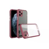 Apple İphone 11 Pro Max Kılıf Miami Şeffaf Silikon - Fuşya