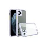 Apple İphone 11 Pro Max Kılıf Miami Şeffaf Silikon - Lila