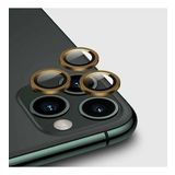 Apple iPhone 11 Pro Max Metal Çerçeveli Kamera Koruma Lensi Gold