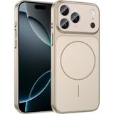 Apple iPhone 11 Pro Max Uyumlu Kılıf Zebana Titanmag Kılıf (Iphone 17 Pro Max Görünümlü) Desert Titanyum - Çöl Titanyum