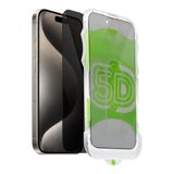 Apple iPhone 11 Pro Max Uyumlu Kolay Uygulama Aparatlı Siyah Çerçeveli Tam Kapatan Hayalet Cam Ekran Koruyucu