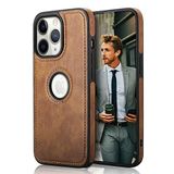 Apple iPhone 11 Pro Max Zebana Business Deri Kılıf Kahverengi