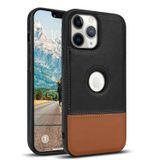 Apple iPhone 11 Pro Max Zebana Business Deri Kılıf Siyah + Kahverengi