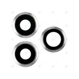 Apple İphone 11 Pro Uyumlu Arka Kamera Lensi Cam Silver Arka Kapak Lens