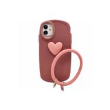 Apple Iphone 11 Uyumlu Halka Bilekli Nano Seri Arka Koruma Kılıf - Pembe