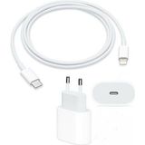 Apple Iphone 11/11 Pro Max 12/12 Pro Max 13/13 Pro Max Uyumlu 20W Usb-C Hızlı Şarj Başlığı + Kablo - Beyaz