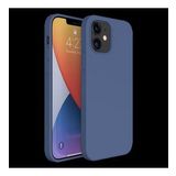 Apple iPhone 12 6.1'' İnce Mat Silikon Kılıf Lacivert