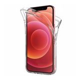 Apple iPhone 12 Çift Taraflı Silikon Kılıf Şeffaf