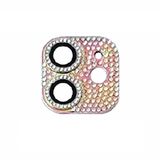 Apple iPhone 12 Full ile uyumlu Taşlı Kamera Lens Koruyucu Çerçeveli Koruyucu CL-08 Colorful