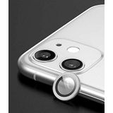 Apple iPhone 12 ile uyumlu Kamera Lens Koruyucu Çerçeveli Koruyucu CL-02 Gümüş