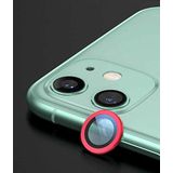 Apple iPhone 12 ile uyumlu Kamera Lens Koruyucu Çerçeveli Koruyucu CL-02 Kırmızı