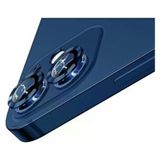 Apple iPhone 12 Kamera Koruyucu Lens Mercek Metal Çerçeveli 2li Set Mavi Blue