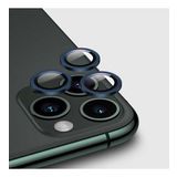 Apple iPhone 12 Mini 5.4'' Metal Çerçeveli Kamera Koruma Lensi Mavi