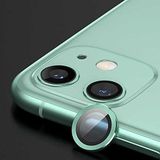 Apple iPhone 12 Mini ile uyumlu Kamera Lens Koruyucu Çerçeveli Koruyucu CL-02 Açık Yeşil