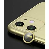 Apple iPhone 12 Mini ile uyumlu Kamera Lens Koruyucu Çerçeveli Koruyucu CL-02 Gold