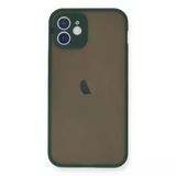 Apple İphone 12 Mini Kılıf Montreal Silikon Kapak - Yeşil