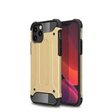 Apple iPhone 12 Pro ile Uyumlu Kılıf Çİft Katman Koruyucu Crash Military Tank Kılıf - Gold