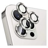 Apple iPhone 12 Pro Kamera Koruyucu Lens Mercek Metal Çerçeveli 3lü Set Gümüş Gri Silver