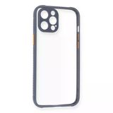 Apple İphone 12 Pro Kılıf Miami Şeffaf Silikon - Gri