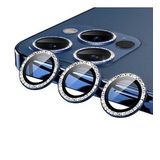 Apple iPhone 12 Pro Max CL-06 Renkli Taşlı Kamera Lens Koruyucu