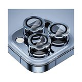 Apple iPhone 12 Pro Max ile uyumlu Kamera Lens Koruyucu Çerçeveli Koruyucu CL-02 Lacivert