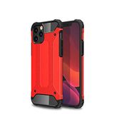 Apple iPhone 12 Pro Max ile Uyumlu Kılıf Çİft Katman Koruyucu Crash Military Tank Kılıf - Kırmızı
