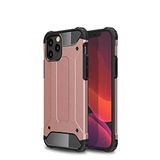 Apple iPhone 12 Pro Max ile Uyumlu Kılıf Çİft Katman Koruyucu Crash Military Tank Kılıf - Rose Gold