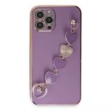Apple İphone 12 Pro Max Kılıf Esila Silikon - Mor