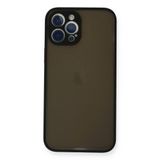 Apple İphone 12 Pro Max Kılıf Montreal Silikon Kapak - Siyah