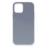 Apple İphone 12 Pro Max Kılıf Nano İçi Kadife Silikon - Gri