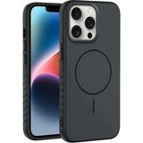 Apple iPhone 12 Pro Uyumlu Kılıf Zebana Mono M-Safe Silikon Kılıf Siyah