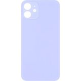 Apple İphone 12 Uyumlu, Cam Arka Pil Batarya Kapağı - Lens Hariç Eflatun