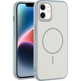 Apple iPhone 12 Uyumlu Kılıf Zebana Mono M-Safe Silikon Kılıf Gri